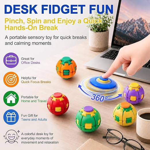 Rotating Magic Bean Intelligence Ball Puzzle Toy (PACK OF 1)