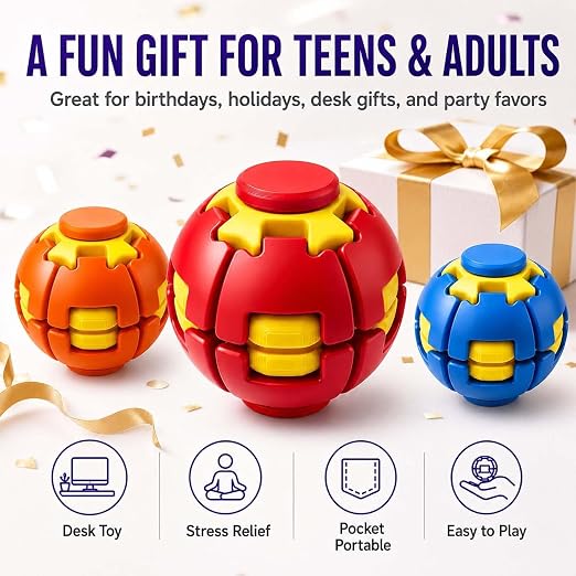 Rotating Magic Bean Intelligence Ball Puzzle Toy (PACK OF 1)