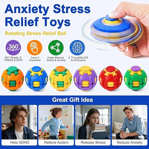 Rotating Magic Bean Intelligence Ball Puzzle Toy (PACK OF 1)