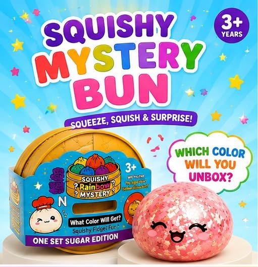 Premium Rare Cute Bun Squishy Dumpling with Steamer Basket