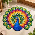 Colorful Non-Slip 3D Peacock Bathroom Mat (30*31 inches)