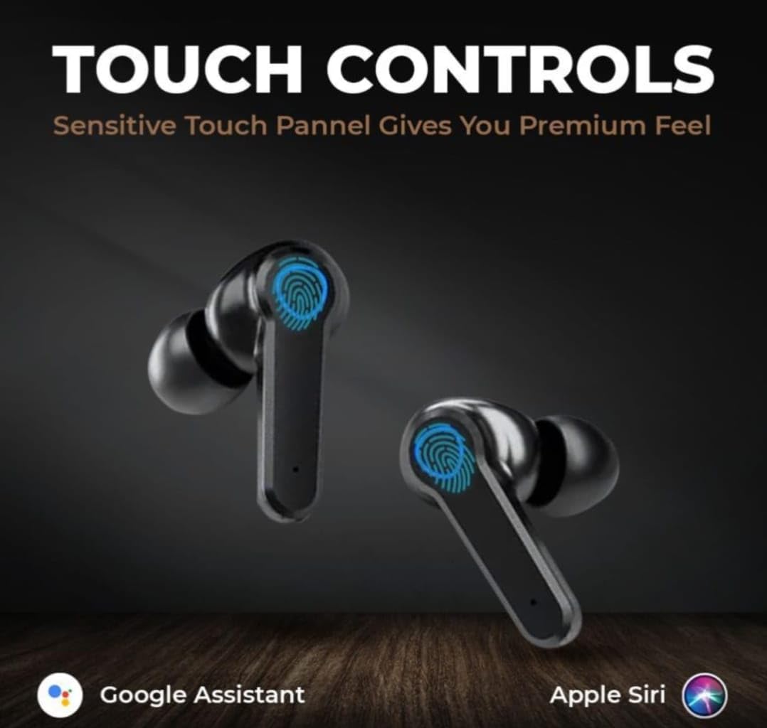 Wireless Earbuds TWS Bluetooth 5.3 with Dual LED Digital Display, Touch Control, Sports Earphones, Mini Compact Portable Stereo in-Ear Headphones