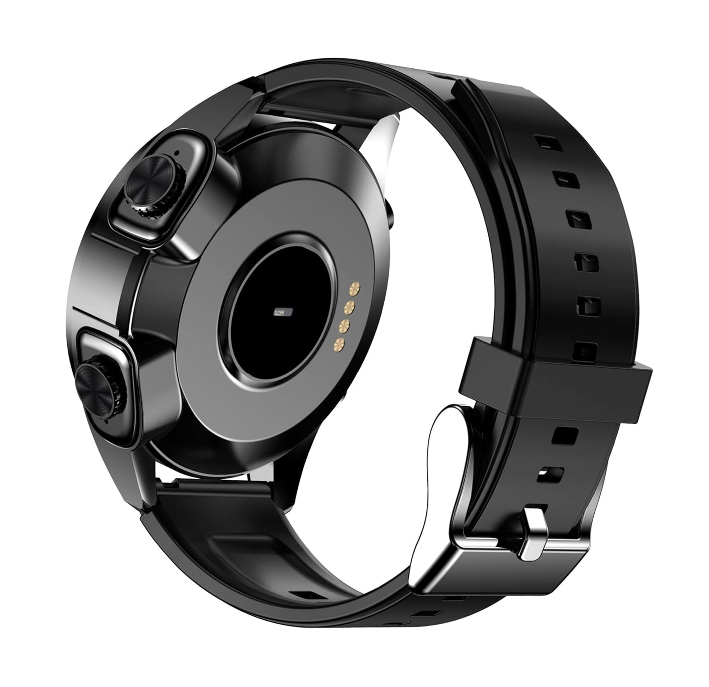 2 in 1 Smart Watch with Earbuds 1.28" Smartwatch TWS HiFi Stereo Wireless Headset Combo Bluetooth Phone Call for Android iOS(Black)