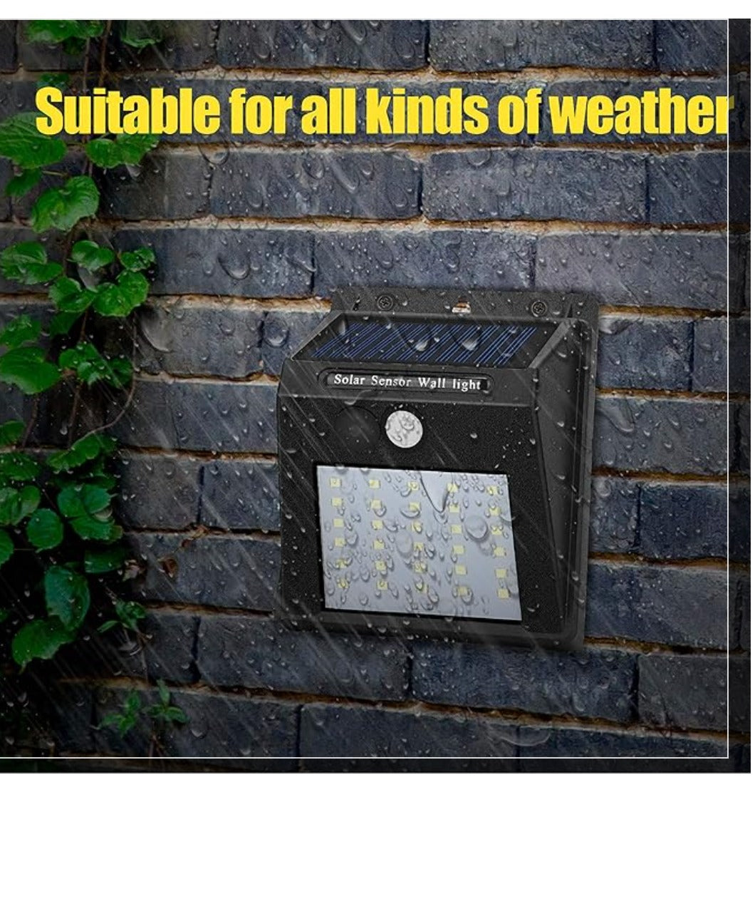 Solar LED Wall Lights Outdoor, Waterproof Wireless Super Bright Security Motion Sensor Light for Garage Yard Patio Garden Pathway - CL-BI-1633