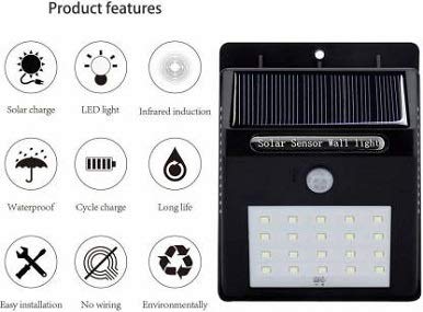 Solar LED Wall Lights Outdoor, Waterproof Wireless Super Bright Security Motion Sensor Light for Garage Yard Patio Garden Pathway - CL-BI-1633